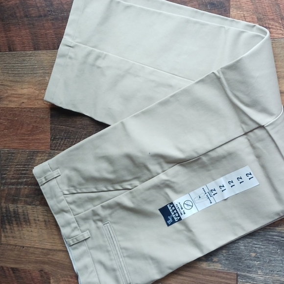 French Toast Wrinkle No More Double Knee Pants (Box 3) - Picture 4 of 4